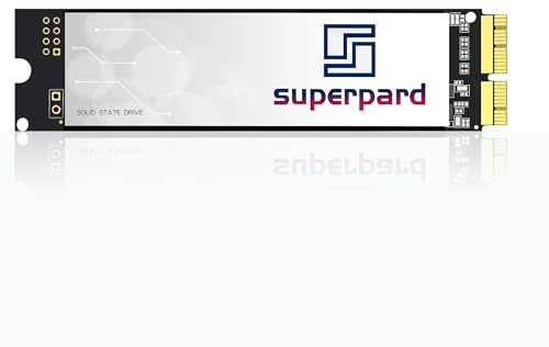 Superpard Interne SSD Festplatte 1TB für MacBook Air A1465/A1466 (2013-2017),MacBook Pro A1502/A1398 (2013-2015),iMac A1418/A1419 (2013-2017),Mac mini (2014), Mac Pro (2013) (Vorinstalliertes macOS)