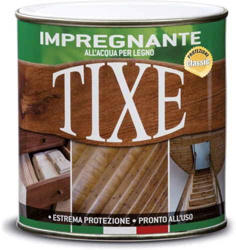 Tixe Impregnante per Legno all'Acqua Vernice Protettiva e Decorativa per Legno Esterna e Interna 2,5 lt (Neutro)