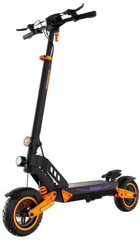 Monopatín Eléctrico Kamikaze K1 Plus – Motor 1000W, Batería 48V 20Ah, Autonomía hasta 80 km, Velocidad 20 km/h, Ruedas 10”, Suspensión, Doble Freno de Disco, IPX5, Negro