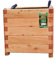 HOQ Pflanzkasten 50x50x50cm aus Lärche geschraubt mit Vlies, gerundeten Ecken und Griffen
