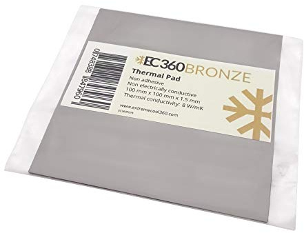 EC360® Bronze 8W/mK Thermal Pad (100 x 100 x 1,5 mm)