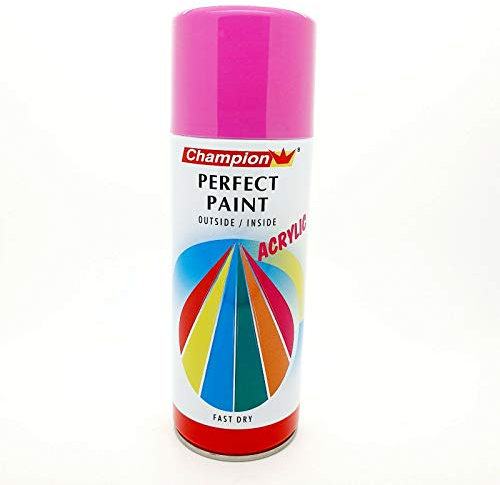 Pink Spray Paint Aerosol Auto Car Primer Matt Gloss Metallic Wood Metal Plastic