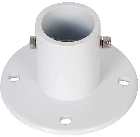 ECOTRIC Bride d'ancrage de pont en fonte d'aluminium pour piscine hors sol Échelle/main courante/glissière – 4,8 cm de diamètre de 4,8 cm (1 pièce)