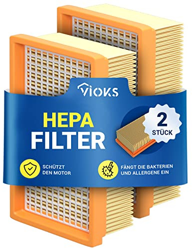 VIOKS 2 x dammsugarfilter ersättning för Kärcher KFI 4410 2.863-005.0 | Filter för dammsugare Kärcher MV4 MV6 WD4 WD5 WD6