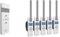 WIR elektronik, eWickler 5 Fenster Funk-Set, eW840-F-M, 5x elektrischer Gurtwickler + 1x Fernbedienung FB-9, für 12-15 mm Gurtband, Unterputz, bis 50 kg, inkl. Netzstecker (5 Fenster)