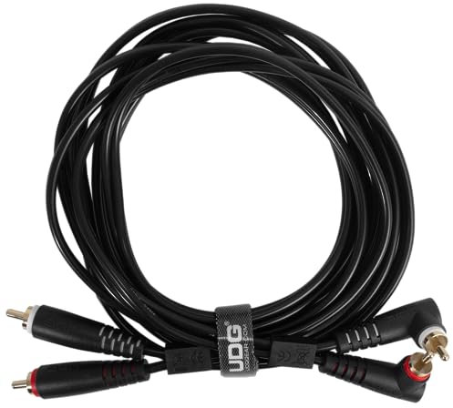 UDG Ultimate Cable (RCA Straight - RCA Angled) Black 3m