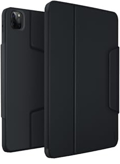 Uniq Rovus Magnetische 360 drehbare abnehmbare Hülle Schwarz für iPad Pro 11 (2022/21) Air 10.9 (2022/20)