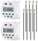 Zeitschaltuhr Digital Innen, 2 Stück Digitale Zeitschaltuhr, Elektronischer Wochenzeitschaltuhr, 8 Klemmenblöcke, für Innen 1000w, für Werbeleuchtkästen und Andere Elektrogeräte,12V DC 16A