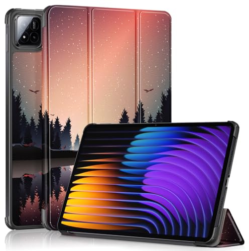 TOPCASE Case for Xiaomi Pad 7/Pad 7 Pro Tablet 11.2 Inch 2024, Slim Protective Case with Auto Sleep/Wake and Stand Function, Twilight