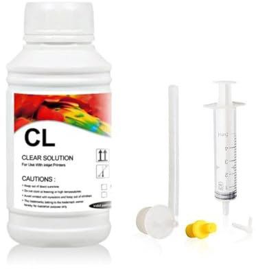 Solución de Limpieza de Cabezal de impresión DTF Compatible con Varias impresoras DTF Cleaner de Tinta para R1390 L1800 DX5 4720 I3200 Máquinas de impresión DTF DTF(250ML Cleaner)