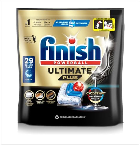 Finish Ultimate Plus Dishwashing Tablets Regular, Pack of 29
