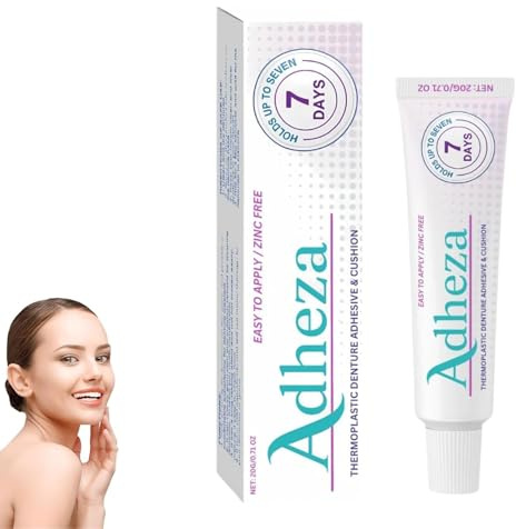 Adhésif Dentaire Puissant Adheza Original, Fixateur Pour Prothèses Dentaires Adheza, Kit De Rebasage En Silicone Pour La Réparation Des Prothèses Dentaires (1pcs)