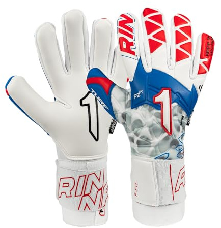 Rinat Guante de Portero Xtreme Guard Dominius Turf, Blanco/Rojo/Azul, Unisex Niños