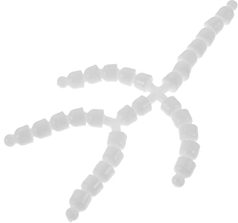 MUELODSIC Squelette Articulé en Plastique Blanc pour Poupée Menton Mobile Pièces Fabrication de Poupées DIY pour Garçon et Filles