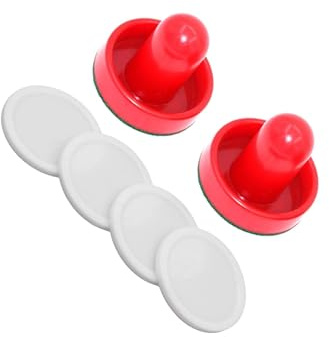 mophrati Paletas de Hockey de Aire con Fieltro Verde para Que los niños disfruten de la diversión de la . Un complemento Ideal para Juegos de Fiesta , Putter Rojo , 6cm