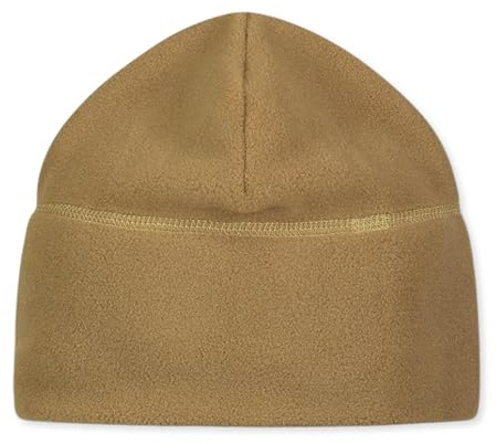 M MCGUIRE GEAR GI Style Polartec 100 Fleece Watch Cap Beanie, Lightweight Fitted Cap, Tactical Gear & Warm Winter Hat (Coyote)