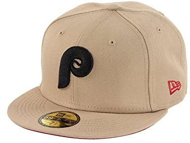 New Era Philadelphia Phillies MLB Camel Red Undervisor Cooperstown 59Fifty Basecap - 7 1/2-60cm (XL)