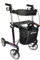 FabaCare Rollator Gepard mit Softrädern, Premium Leichtgewichtrollator aus Carbon, faltbar, mit Vollausstattung, Tasche, Stockhalter, Sitz, Carbonrollator bis 150 kg, Sitzhöhe 62 cm, Lila/Schwarz