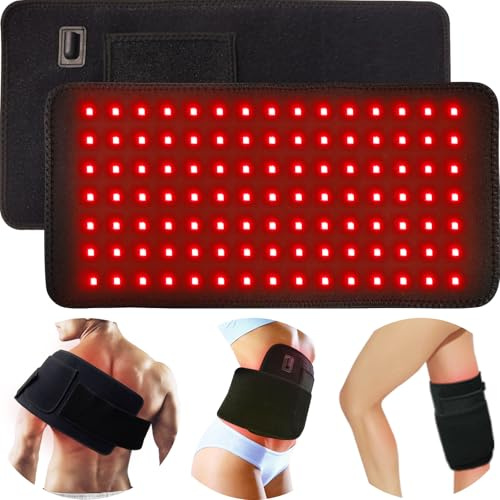 Thérapie par lumière rouge proche infrarouge - Grand coussin pour soulager les douleurs corporelles, envelopper la taille, le dos, le ventre, la réparation musculaire, réduire l'inflammation, la