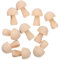 COHEALI 20 Stück Holzpilze Zum Basteln Miniaturpuppen Minipuppen Pilzkorb Leere Unbemalte Pilze Menschenkörper Aus Holz Minipilzmodell Holzgraffiti Schmücken Den Leeren