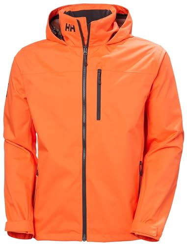 Helly-Hansen Herren Crew Hooded Jacket 2.0, 307 Flame, Large