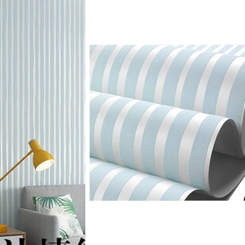 Sëlf - Carta da parati adesiva a righe, carta da parati decorativa a righe, moderna, minimalista, in tessuto non tessuto, semplice stile curvo, per soggiorno e camera da letto