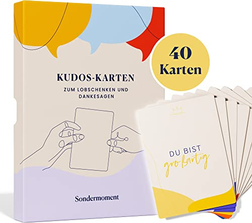 Specialögonblick 40 tackkort och gratulationskort | Kudos-kort tack att säga och märka | Perfekt för kollegor, avskedspresent, avskedskort, gratulationskort