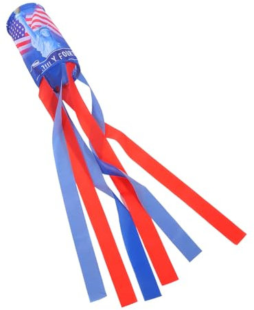 TOPPERFUN Drapeau De La Trachée Manche À Air À Suspendre pour L'Extérieur Patriotique Drapeau Patriotique Banderole À Vent Drapeau Américain Décoration Patriotique À Suspendre