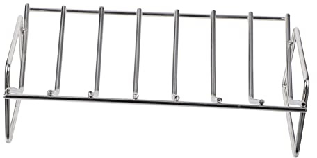 GALPADA Rib Rack Barbecue Tool Portable Grill Rack for Home Camping Stainless Steel Durable Bbq Accessory for Even Roasting Chicken