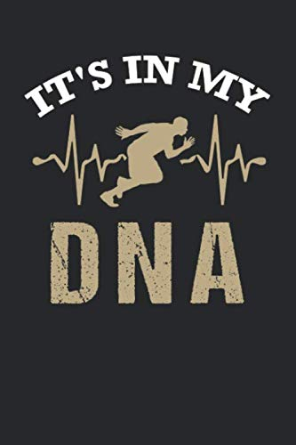 Leichtathletik Trainingsbuch: Tagebuch für alle Leichtathleten und Sportler ♦ Trainingsjournal für über 100 Einträge ♦ 6x9 Format ♦ Motiv: Running in my dna 2
