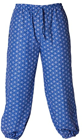 PANASIAM Muck pants 'geometrix', Flower of life blue, M