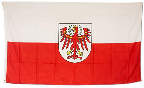 Bundes- und Länderflagge aus wetterfestem Material mit Metallösen (Südtirol) 60x90cm