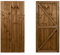 Featheredge Wooden Garden and Side Gates, Fully Framed and Capped (v2)(H-1800, W-800, Brown Finish)