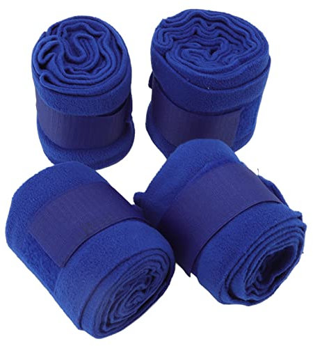 Sonew Pferde-Beinbandagen, 4 Stück, Blaue Sport-Beinbandagen für Pferde, Lämmer, Hunde und Katzen, Stehende Bandagen für die Pferdepflege