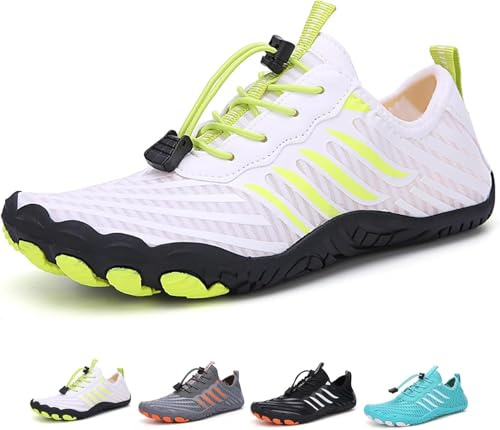 Gafutozm Easyfoot Barefoot Mujer Hombre, Barefoot Comfortpace/Samplex Calzado Saludable Y Natural, Deportivas Verano 36-47 EU (Blanco, Adulto, 36, Números, Sistema Tallas Calzado EU, Mediano)