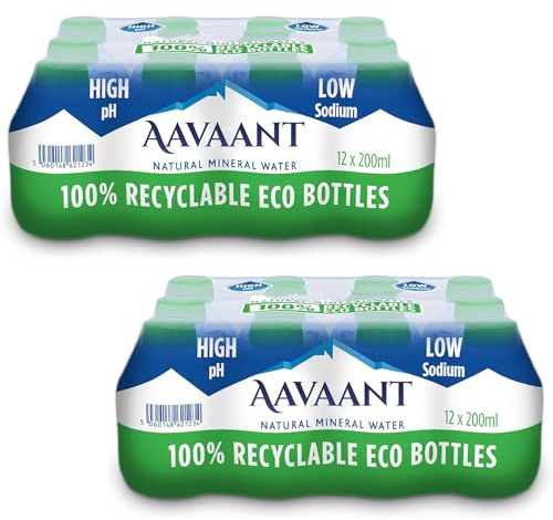 Natural Mineral Water 200ml x 12 (Pack of 2) – Pure & Refreshing Drinking Water | Essential Hydration | 24 Bottles Total