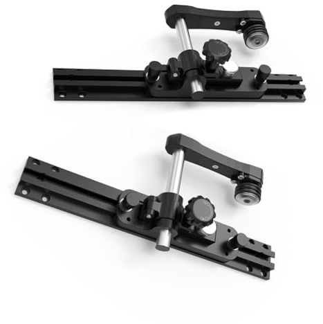 Helilyco Guida a spinta per sega da tavolo, con rullo a pressione regolabile, struttura in lega di alluminio, 371 x 162 mm, sicurezza per la lavorazione del legno e alimentazione (confezione da 2)