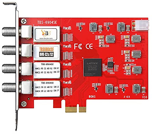TBS 6904SE DVB-S2 / S / S2X Quad Tuner PCIe Card for Satellite Live TV