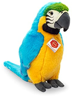 Teddy Hermann 94167 fågel papegoja gulbröststjärna 27 cm, gosedjur