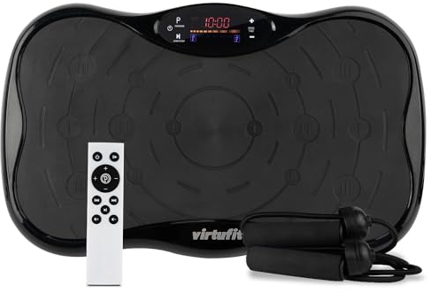VirtuFit Placa vibratoria fitness Powerplate – 10 programas de entrenamiento – 99 velocidades – Herramienta de entrenamiento de resistencia