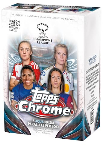 2023-24 Topps Chrome Women's UEFA Champions League Retail Value Box