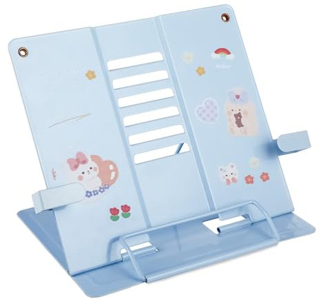 Leggio da Tavolo per Libri - Supporto Lettura in Metallo - adatto per libri di testo, documenti, spartiti, iPad e altri materiali di lettura