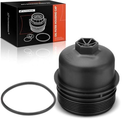 A-Premium Oil Filter Housing Cap Assembly Compatible with Chevrolet Colorado 2016-2022 & GMC Canyon 2016-2022, 2.8L