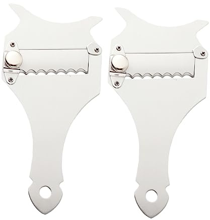 OKUMEYR 2piezas Cepillo De Trufas De Acero Inoxidable Unidades Cortador De Queso Trufado Cuchilla Para Cocina Rallador De Queso Práctico