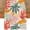 Tropische Palmenblätter Sommer Tischläufer, Grüne Blätter Monstera Tischband, Sommer Küche Dekoration Drinnen Urlaub Party Tischdeko für Hochzeit, Geburtstag, Gartenparty, 40 x 140 cm