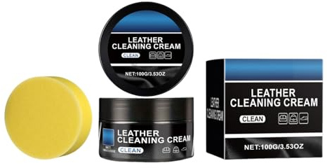 NVOQILIN Crema para el cuidado del cuero interior del automóvil, fórmulas de limpieza suave, pastas de limpieza de cuero, limpiador de múltiples superficies para coche, limpiador de múltiples