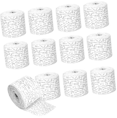 FashionCha 12 Rollos de Vendas de Gasa Y Yeso, Fáciles de Cortar, para Manualidades Y Confección de Mascarillas.