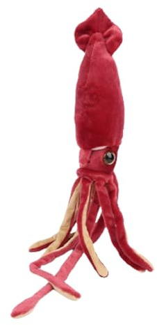 Peluche gigante di calamari – Cuscino da 65 cm | Morbido peluche corto con imbottitura 3D in cotone PP sottovuoto, bambola animale marino per e ragazze, decorazione per la camera da, Pa