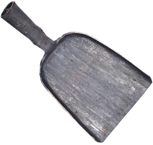 LALAFINA Paletta per Carbone a Mano in Ferro Forgiato per Stufa da Cucina Manico lungo Legno