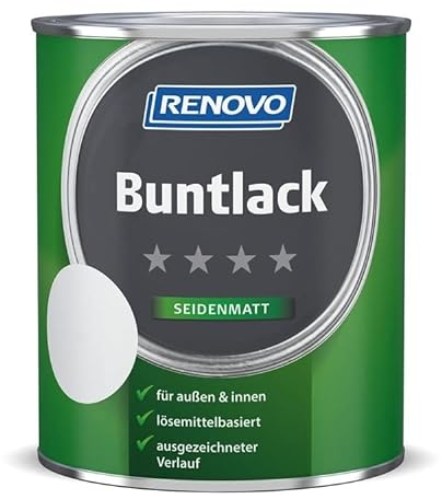 Buntlack 750 ml RAL 7035 Lichtgrau Seidenmatt Renovo